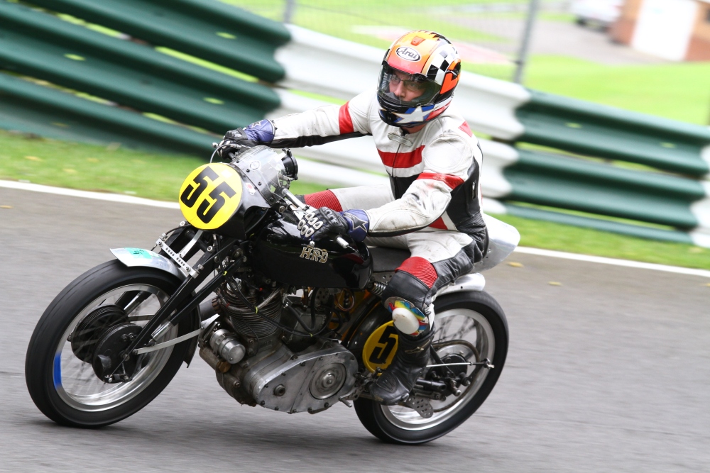 Richard on the HRD, Cadwell Park Trackday